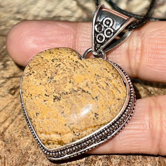 Brown Picture Jasper Pendant 1 7/8” - Picture 12 of 15